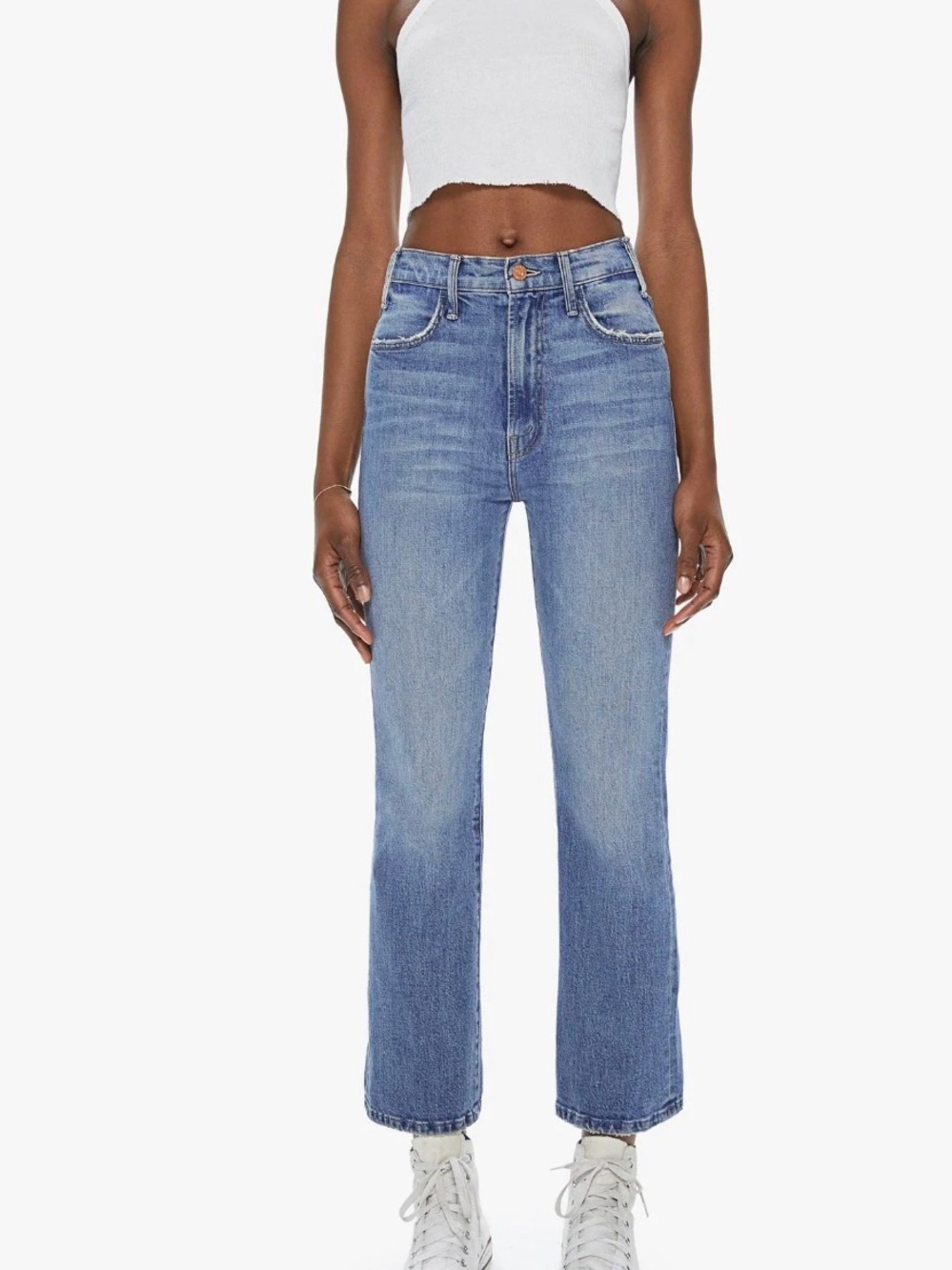 MOTHER The Hustler Ankle in Scenic Route jeans 26